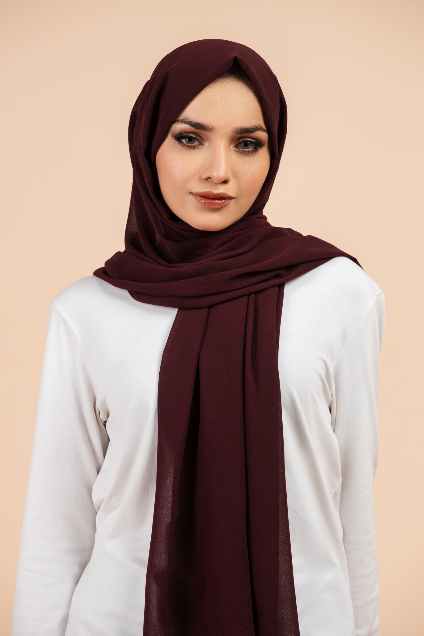 Premium Georgette - Mahogany