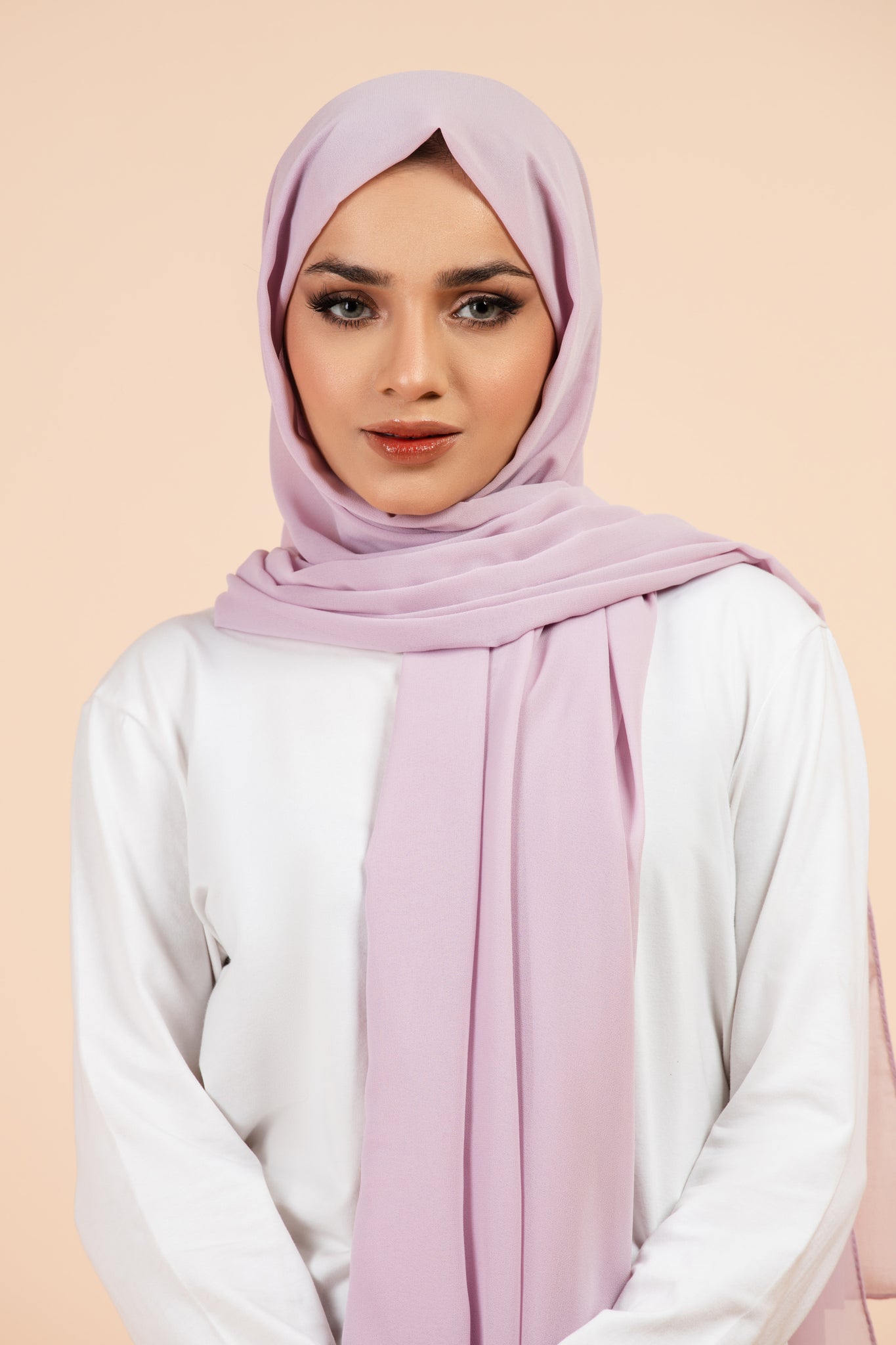 Premium Georgette - Pack of 6 Hijabs + 25 Bulb Pin Free (Random Colors) - Image 7